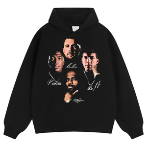 LUKA DONCIC, LEBRON JAMES, AUSTIN REAVES & RUI HACHIMURA RECORDS TEE & LS & HOODIE