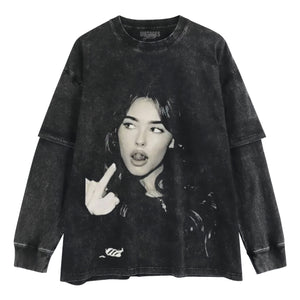 MADISON BEER MIDDLE FINGER TANK TOP & TEE & LONG SLEEVE & LAYERED LS & HOODIE