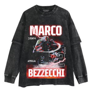 MARCO BEZZECCHI VINTAGE MOTOGP V2 TANK TOP & TEE & LONG SLEEVE & LAYERED LS & HOODIE