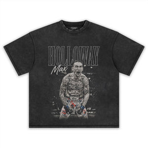 MAX HOLLOWAY VINTAGE MMA FIGHTER TANK TOP & TEE & LONG SLEEVE & LAYERED LS & HOODIE
