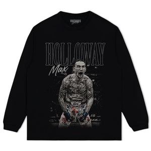 MAX HOLLOWAY VINTAGE MMA FIGHTER TANK TOP & TEE & LONG SLEEVE & LAYERED LS & HOODIE