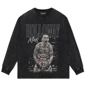 MAX HOLLOWAY VINTAGE MMA FIGHTER TANK TOP & TEE & LONG SLEEVE & LAYERED LS & HOODIE