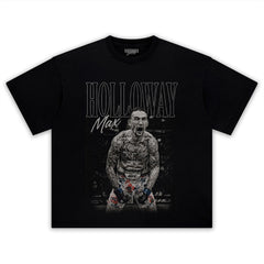 MAX HOLLOWAY VINTAGE MMA FIGHTER TANK TOP & TEE & LONG SLEEVE & LAYERED LS & HOODIE