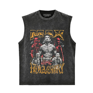 MAX HOLLOWAY VINTAGE MMA FIGHTER V3 TANK TOP & TEE & LONG SLEEVE & LAYERED LS & HOODIE