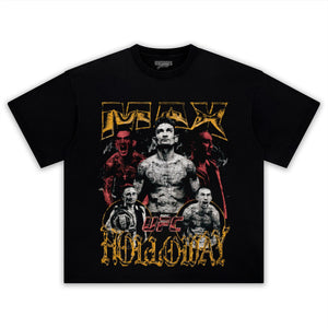 MAX HOLLOWAY VINTAGE MMA FIGHTER V3 TANK TOP & TEE & LONG SLEEVE & LAYERED LS & HOODIE