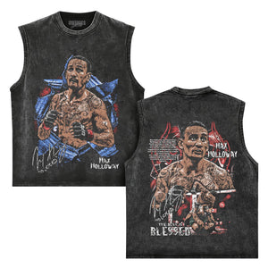 MAX HOLLOWAY VINTAGE MMA FIGHTER V4 TANK TOP & TEE