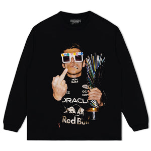 MAX VERSTAPPEN 2026 MIDDLE FINGER TANK TOP & TEE & LONG SLEEVE & LAYERED LS & HOODIE
