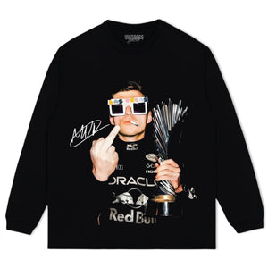 MAX VERSTAPPEN 2026 MIDDLE FINGER V2 TANK TOP & TEE & LONG SLEEVE & LAYERED LS & HOODIE