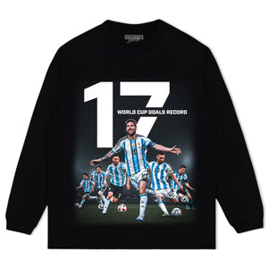 MESSI WORLD CUP GOALS RECORD TANK TOP & TEE & LONG SLEEVE & LAYERED LS & HOODIE
