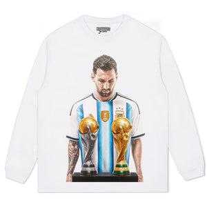 MESSI - FIFA WORLD CUP TROPHY TANK TOP & TEE & LONG SLEEVE & LAYERED LS & HOODIE