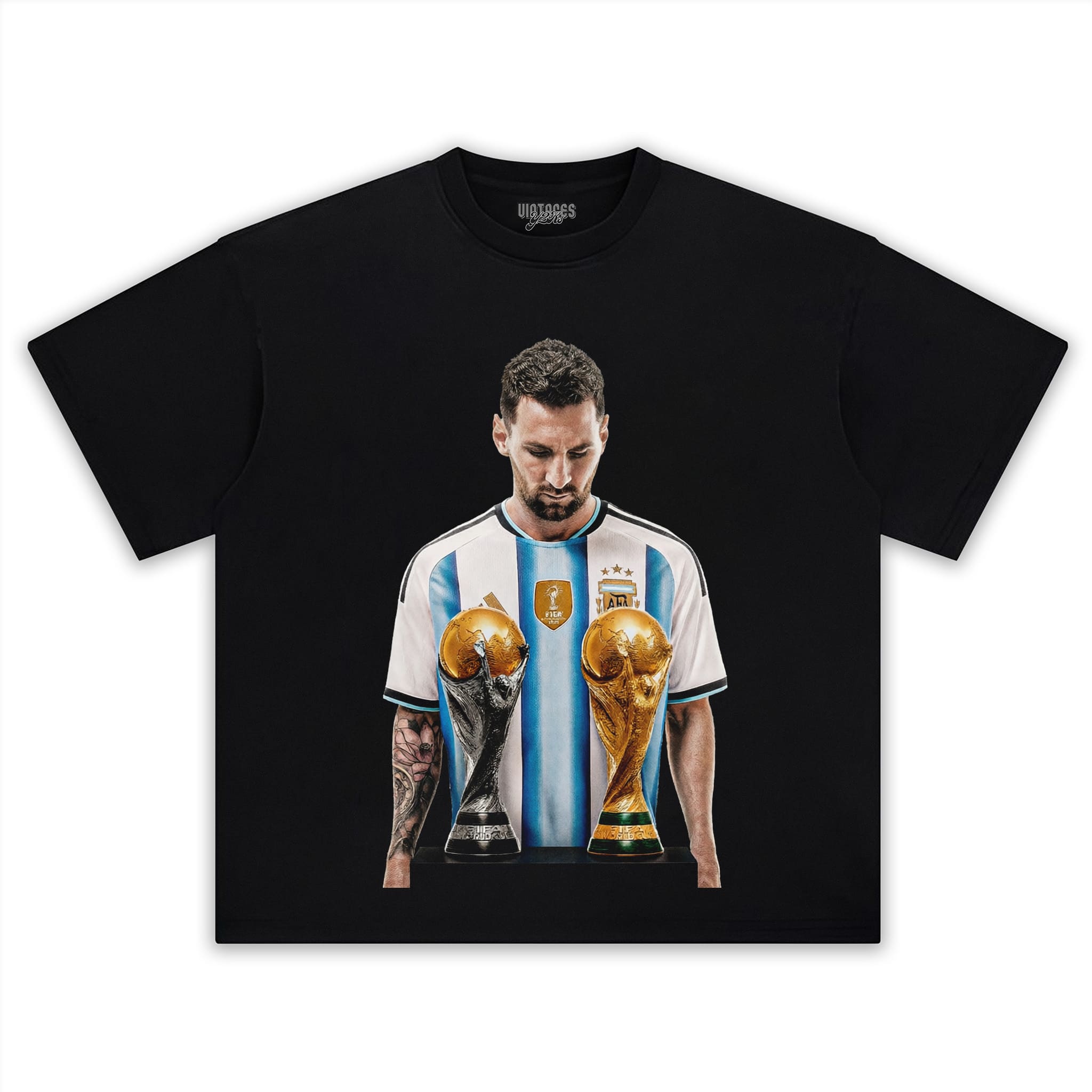 MESSI - FIFA WORLD CUP TROPHY TANK TOP & TEE & LONG SLEEVE & LAYERED LS & HOODIE
