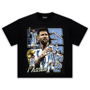 MESSI - GOAT V2 TANK TOP & TEE & LONG SLEEVE & LAYERED LS & HOODIE