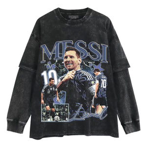 MESSI - GOAT V4 TANK TOP & TEE & LONG SLEEVE & LAYERED LS & HOODIE