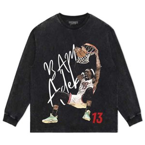 MIAMI BAM ADEBAYO #13 DUNK BASKETBALL CARTOON TEE & LS & HOODIE