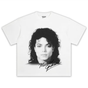 MICHAEL JACKSON SIGNED PHOTO V4 TEE & LONG SLEEVE