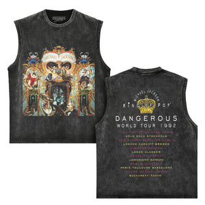 MICHAEL JACKSON DANGEROUS WORLD TOUR TANK TOP & TEE