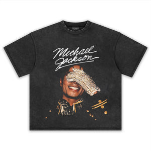 MICHAEL JACKSON GLOVE SIGNED TANK TOP & TEE & LONG SLEEVE & LAYERED LS & HOODIE