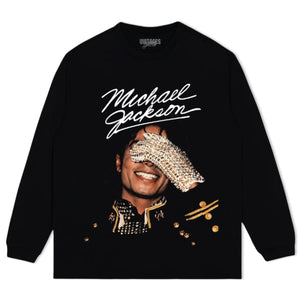 MICHAEL JACKSON GLOVE SIGNED TANK TOP & TEE & LONG SLEEVE & LAYERED LS & HOODIE