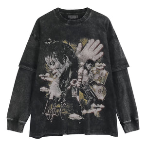 MICHAEL JACKSON KING OF POP Ⅰ V2 TANK TOP & TEE & LONG SLEEVE & LAYERED LS & HOODIE