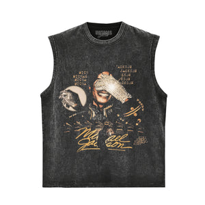 MICHAEL JACKSON KING OF POP VINTAGE TANK TOP & TEE & LONG SLEEVE & LAYERED LS & HOODIE