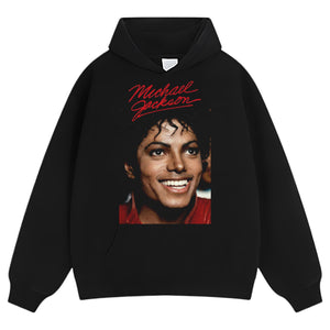 MICHAEL JACKSON SIGNED PHOTO TANK TOP & TEE & LONG SLEEVE & LAYERED LS & HOODIE