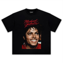 MICHAEL JACKSON SIGNED PHOTO TANK TOP & TEE & LONG SLEEVE & LAYERED LS & HOODIE