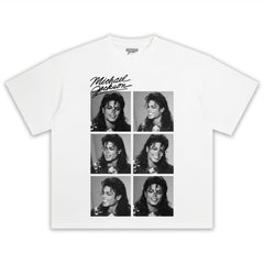 MICHAEL JACKSON SIGNED PHOTO V2 TEE & LONG SLEEVE