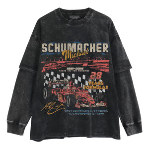 MICHAEL SCHUMACHER 28 YEARS FORMULA 1 TANK TOP & TEE & LONG SLEEVE & LAYERED LS & HOODIE