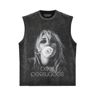 MILEY CYRUS & BASS PERSUADES TANK TOP & TEE & LONG SLEEVE & LAYERED LS & HOODIE