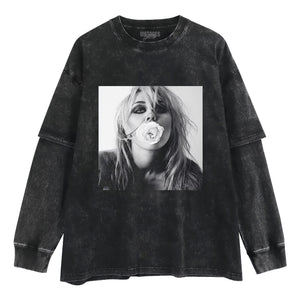 MILEY CYRUS & BASS PERSUADES V2 TANK TOP & TEE & LONG SLEEVE & LAYERED LS & HOODIE