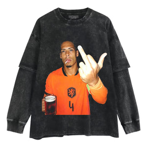 NETHERLANDS FOOTBALL STYLE V5 UNISEX TOP & TEE & LONG SLEEVE & LAYERED LS & HOODIE