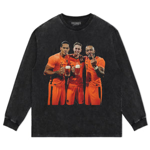 NETHERLANDS FOOTBALL STYLE V7 UNISEX TOP & TEE & LONG SLEEVE & LAYERED LS & HOODIE