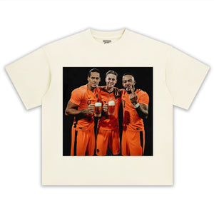 NETHERLANDS FOOTBALL STYLE V7 UNISEX TOP & TEE & LONG SLEEVE & LAYERED LS & HOODIE