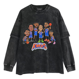 NEW YORK 2026 CHAMPION CARTOON TANK TOP & TEE & LONG SLEEVE & LAYERED LS & HOODIE