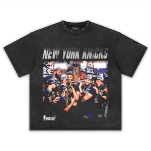 NEW YORK KNICKS NBA CUP CHAMPIONS TEE & LS & HOODIE