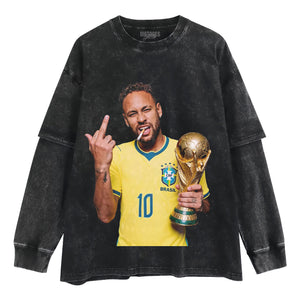 NEYMAR BRAZIL GOAT TANK TOP & TEE & LONG SLEEVE & LAYERED LS & HOODIE