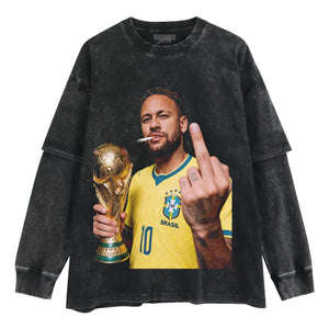 NEYMAR BRAZIL GOAT V2 TANK TOP & TEE & LONG SLEEVE & LAYERED LS & HOODIE