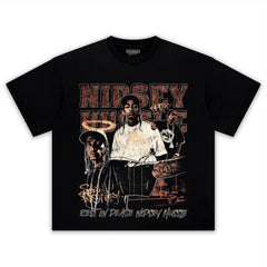 NIPSEY HUSSLE-VINTAGE STYLE V2 TEE & LS & HOODIE
