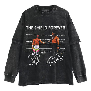 OFFICIAL 2026 THE SHIELD FOREVER ROMAN REIGNS AND SETH ROLLINS TANK TOP & TEE & LONG SLEEVE & LAYERED LS & HOODIE