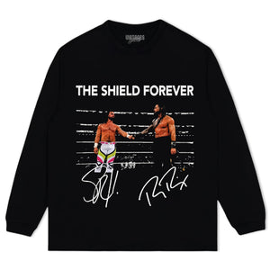 OFFICIAL 2026 THE SHIELD FOREVER ROMAN REIGNS AND SETH ROLLINS TANK TOP & TEE & LONG SLEEVE & LAYERED LS & HOODIE