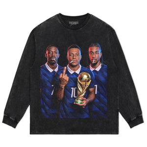 OUSMANE DEMBÉLÉ & KYLIAN MBAPPÉ & MICHAEL OLISE TANK TOP & TEE & LONG SLEEVE & LAYERED LS & HOODIE