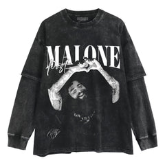 POSTY ALTERNATIVE RETRO LAYERED LONG SLEEVE