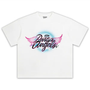 PARTY'S ANGELS WINGS TANK TEE & LS & HOODIE