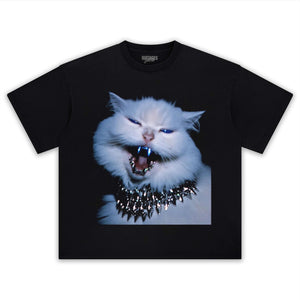 RETRO STREET STYLE & CAT TEE