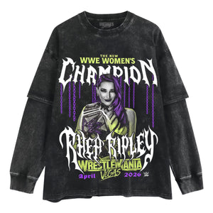 RHEA RIPLEY WRESTLEMANIA 42 WINNER TANK TOP & TEE & LONG SLEEVE & LAYERED LS & HOODIE