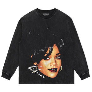 RIHANNA BIG FACE GRUNGE TANK TOP & TEE & LONG SLEEVE & LAYERED LS & HOODIE
