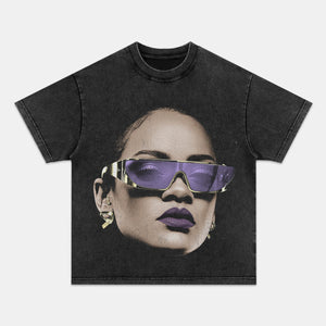 RIHANNA BIG FACE TEE - Y2K VINTAGES