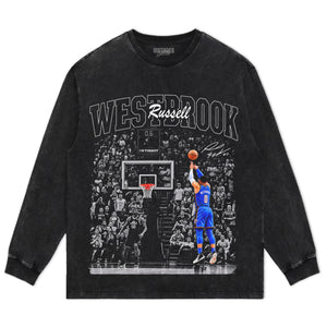 RUSSELL WESTBROOK OKLAHOMA BASKETBALL TANK TOP & TEE & LONG SLEEVE & LAYERED LS & HOODIE