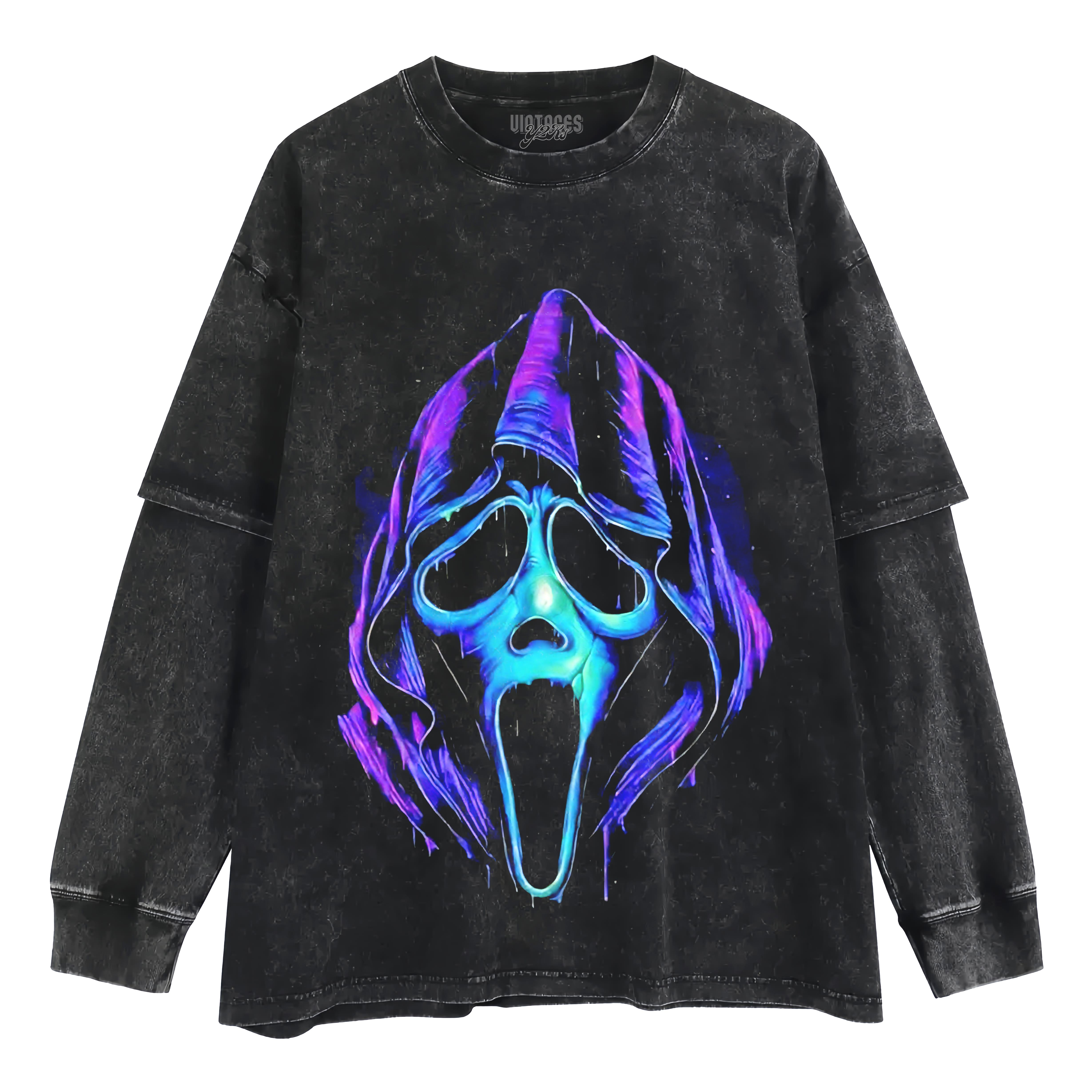SCREAM 7 - NEON GHOSTFACE LAYERED LONG SLEEVE