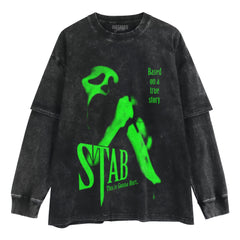SCREAM STAB MOVIE LAYERED LONG SLEEVE
